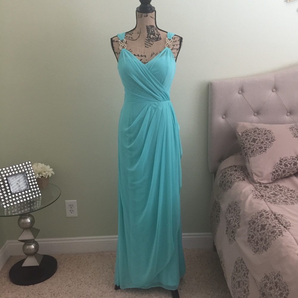 Teal formal dress